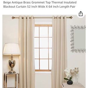 COPY - Thermal Blackout Curtain Pair 52w x 74L